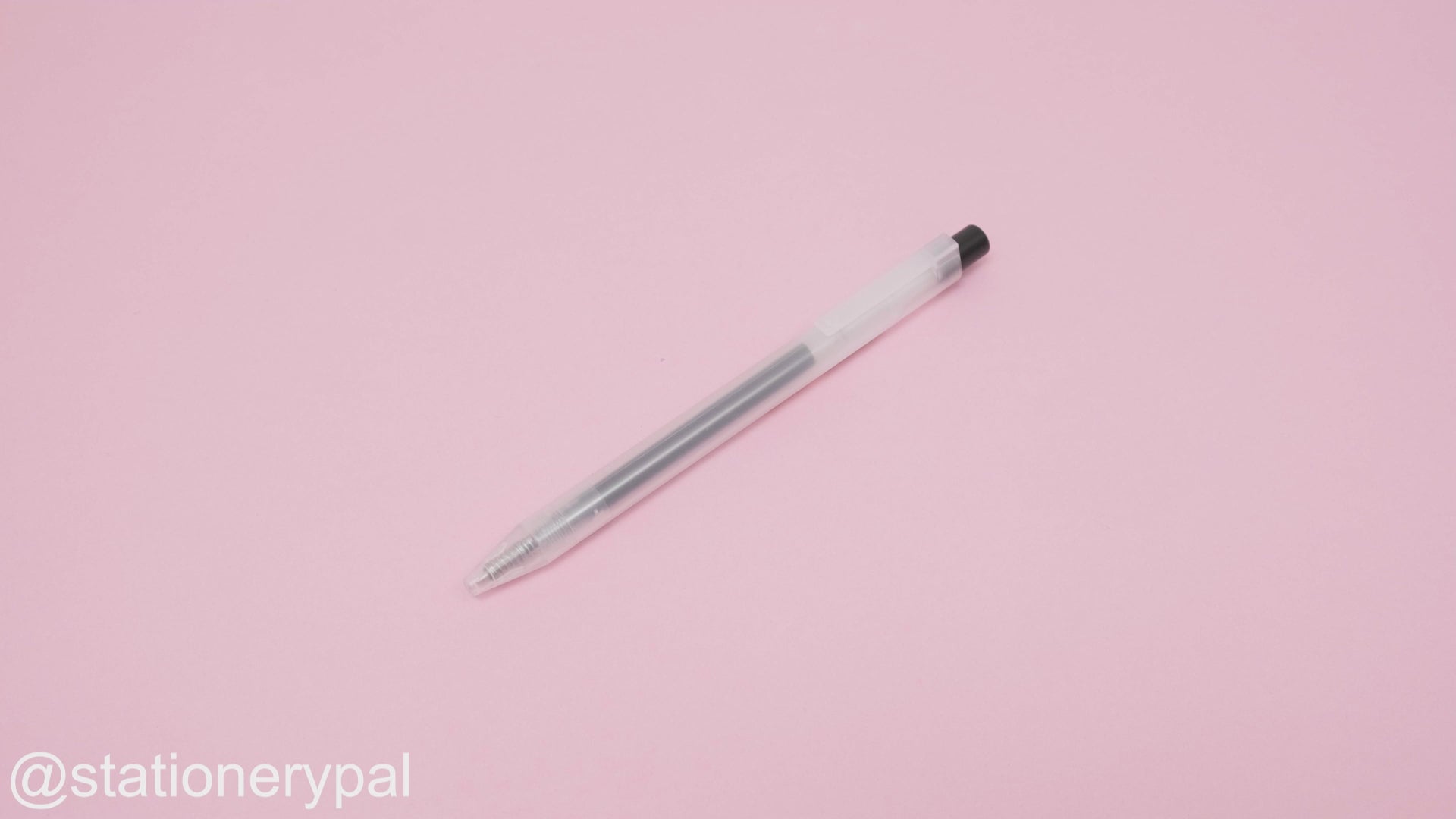 Muji Smooth Gel Ink Ballpoint Pen Knock Type - 0.5mm - Black