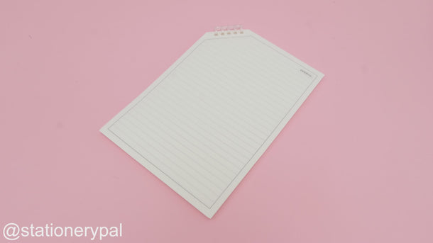 Corner Flipped Notebook White Transparent - B5