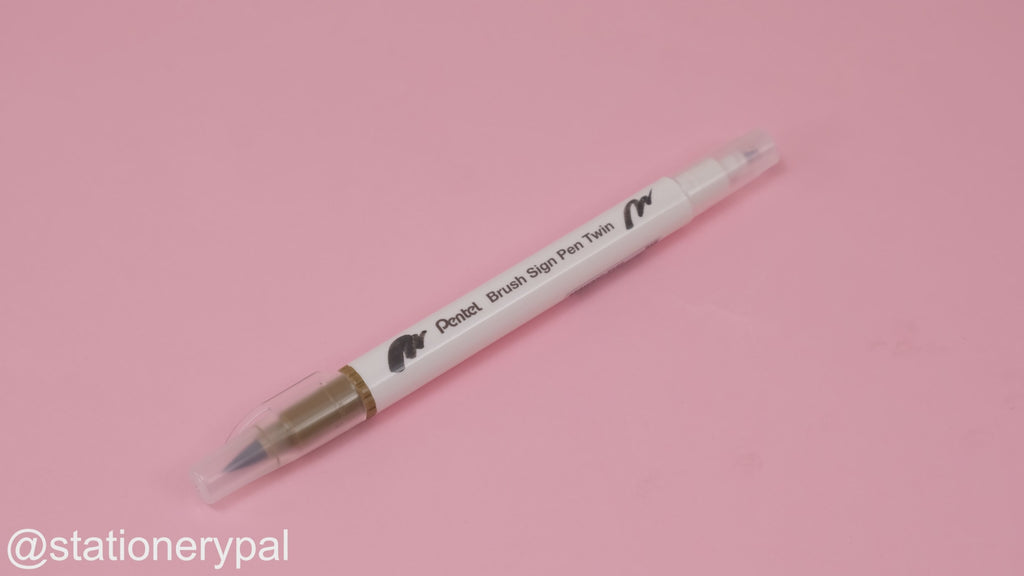 Pentel Brush Sign Pen Twin – Raw Umber