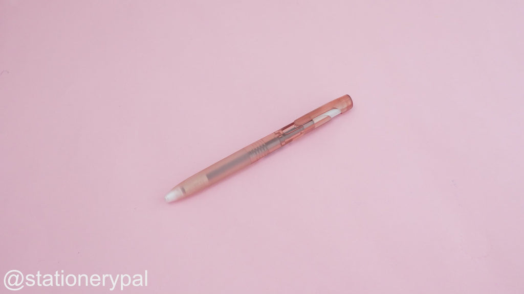 Zebra bLen Translucent Limited Edition Retractable Gel Pen - Pink Brown