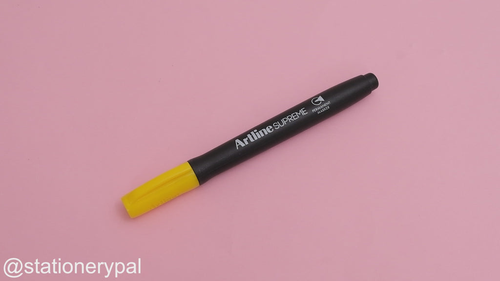 Shachihata Artline Supreme Permanent Marker - 1.0 mm - Yellow