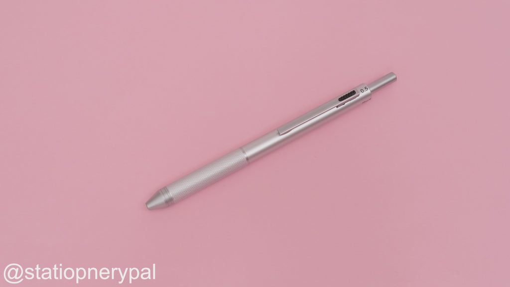 4 in 1 Metal Ballpoint Pen - 0.5 mm - Silver