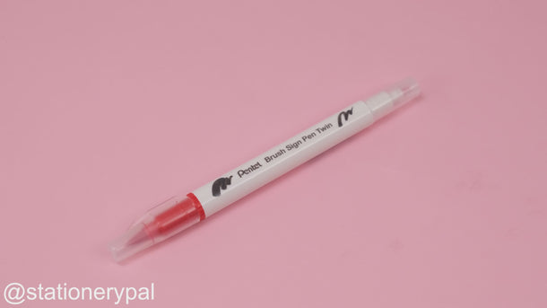 Pentel Brush Sign Pen Twin – Red