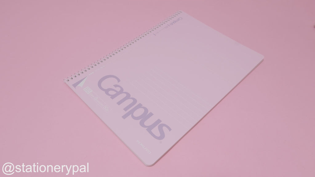 Kokuyo Campus Metal Ring Notebook - B5 - Dotted 8 mm Rule - Pink