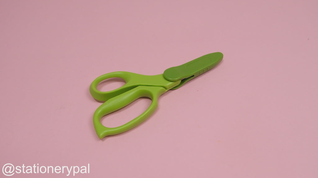 Kokuyo Aerofit Saxa for Kids Left Handed Scissors - Green