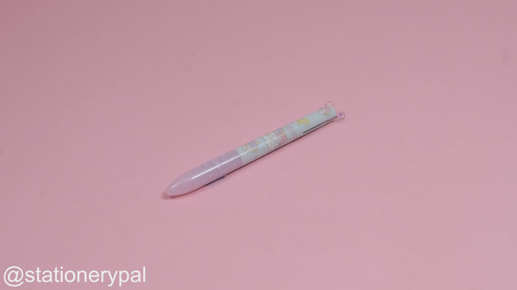 Sakamoto Funbox Mimi Sanrio Ballpoint Pen - 0.5 mm - Little Twin Stars - Pink Grip