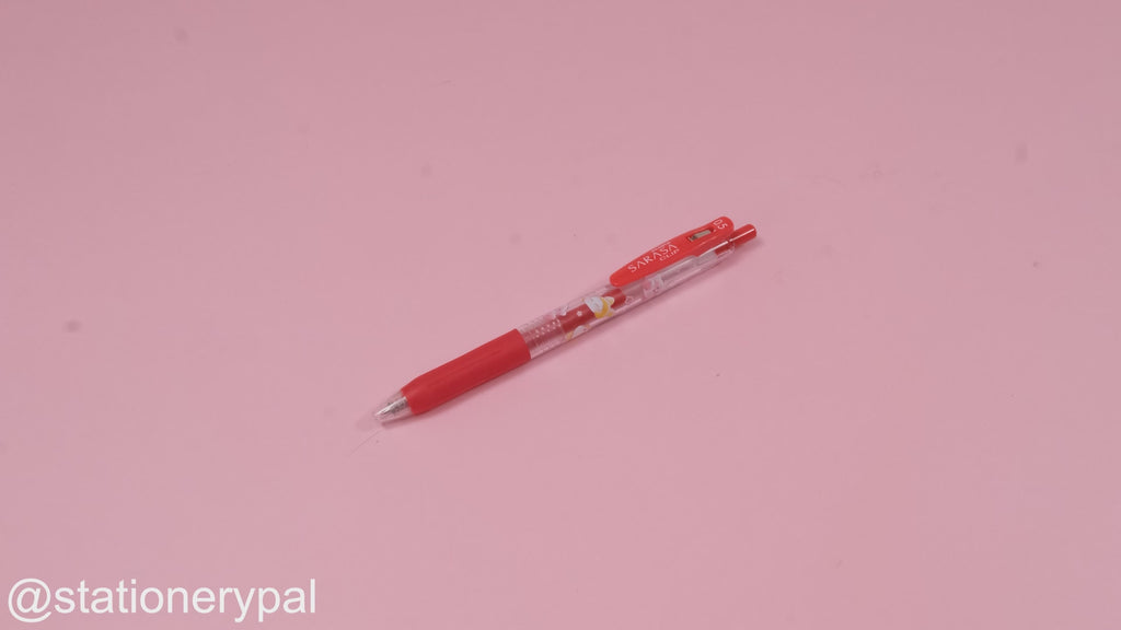 Zebra Sarasa Clip Limited Edition Gel Pen - 0.5 mm - Kirby Series - Red