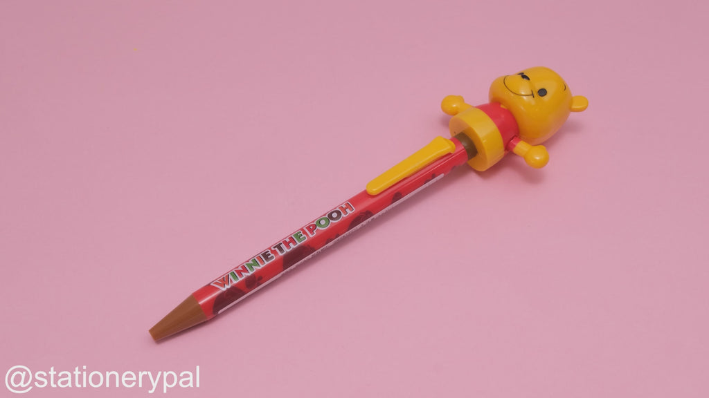 Sakamoto Arm Moving Disney Mascot Puppet Ballpoint Pen - 0.5 mm - Winnie the Pooh