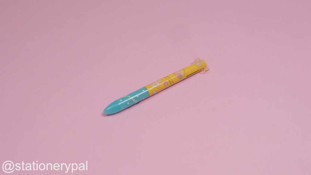 Sakamoto Funbox Mimi Sanrio Ballpoint Pen - 0.5 mm - Gudetama - Blue Grip