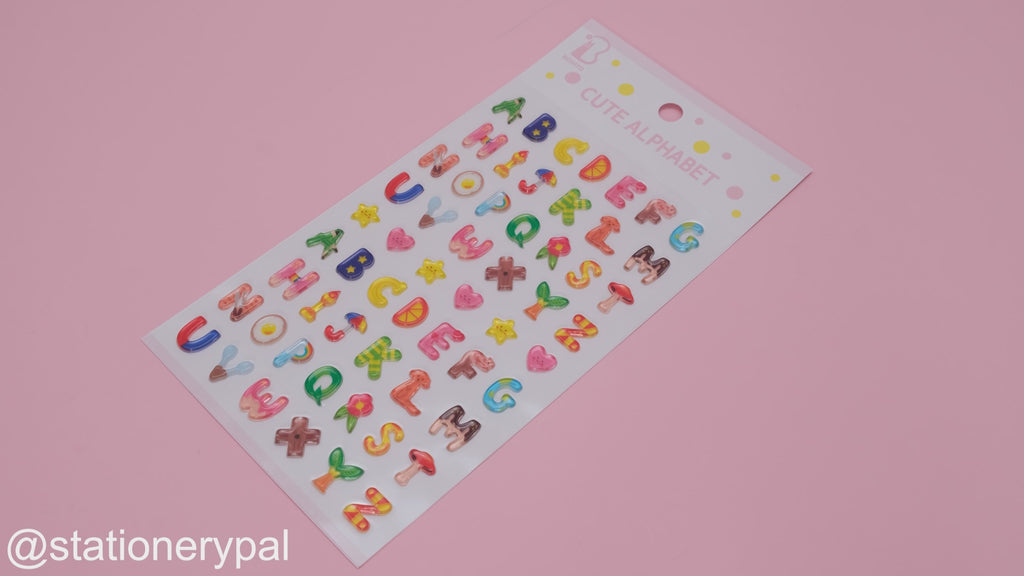 Bonito Alphabet Stickers