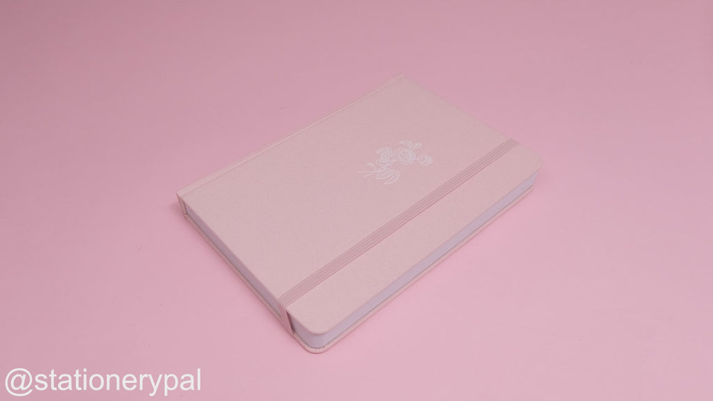 Flowers Notebook - A5 - Dot Grid - Pink