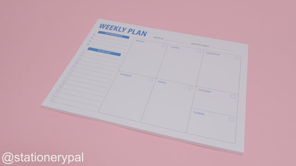 Weekly Planner Notepad - D