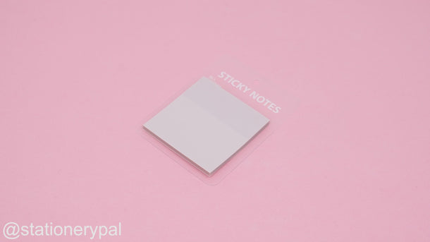 Solid Color Translucent Sticky Notes - Pink