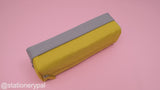 Kokuyo Double Layer Sorting Pencil Case - Yellow / Grey