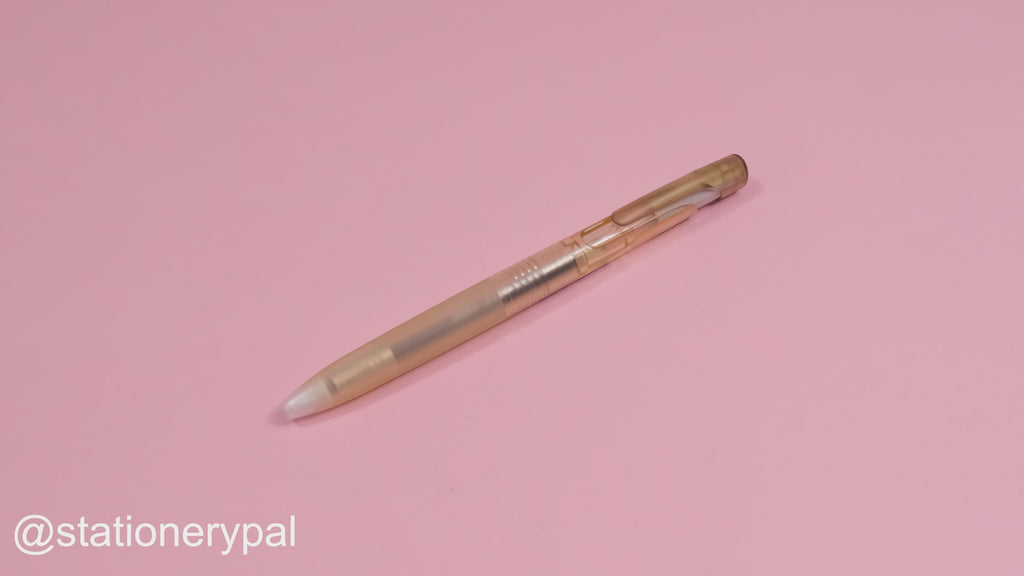 Zebra bLen Limited Edition Retractable Gel Pen - The Clear Nuance Color - Ochre