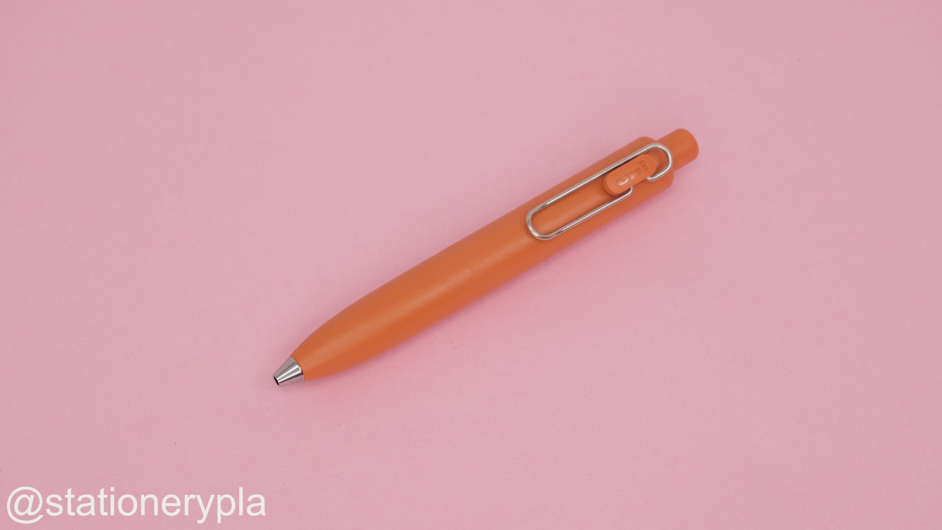 Uni-ball One P Gel Pen - 0.38 mm - Mandarin Orange Body