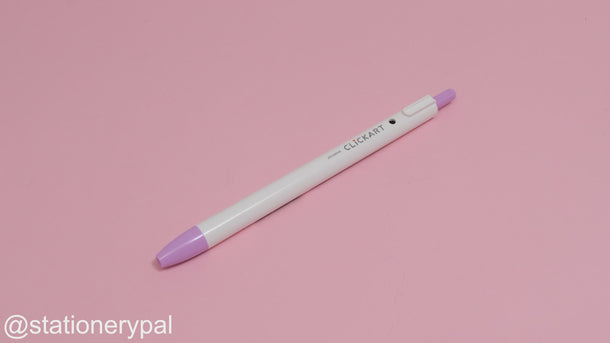 Zebra Clickart Retractable Sign Pen - 0.6 mm - Lavender