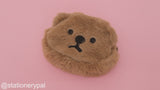 Plushy Bear Coin Purse - Coffee