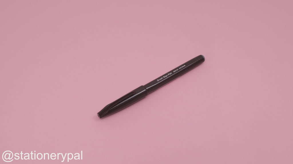 Pentel Fude Touch Brush Sign Pen - Dark Brown - 2023 New Colors