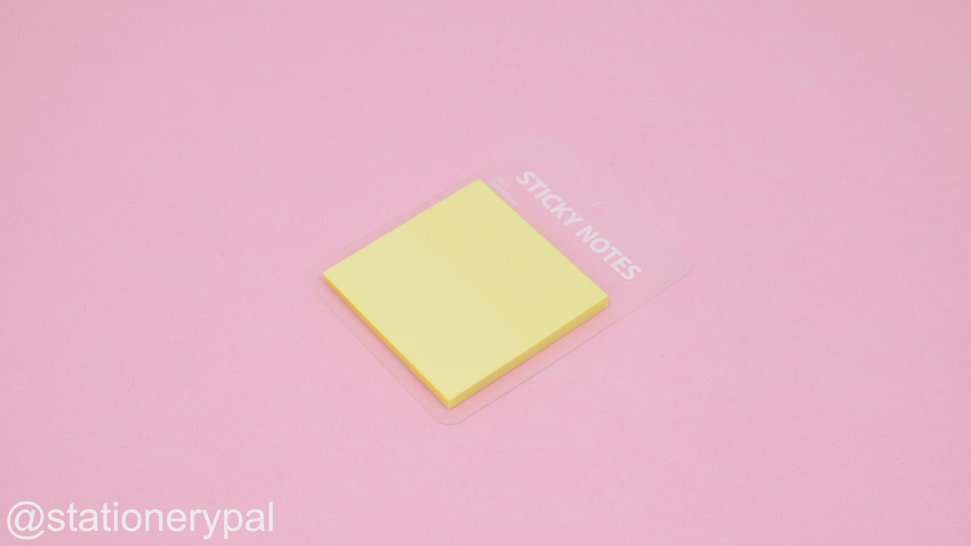 Solid Color Translucent Sticky Notes - Yellow