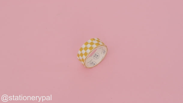 Checkerboard Washi Tape - Yellow