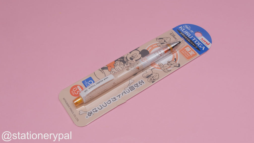 Uni-ball Kuru Toga x Disney Limited Edition Mechanical Pencil - 0.5 mm - Mickey & Puppy