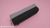 Kokuyo Double Layer Sorting Pencil Case - Black  Grey