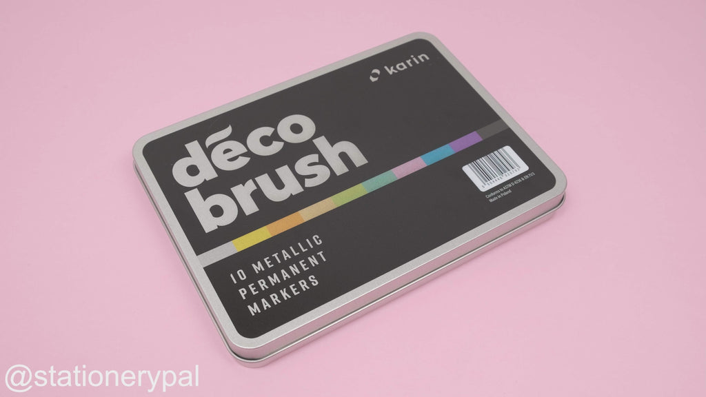 Karin deco Brush Marker Metallic Light Green – Anandha Stationery Stores