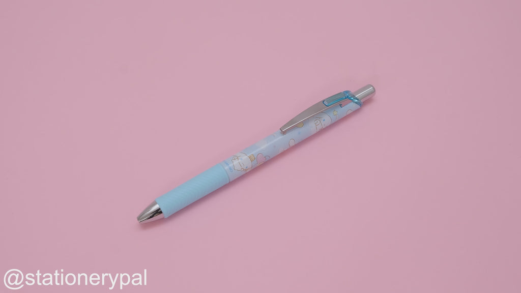 Pentel EnerGel x Sanrio Gel Pen - 0.5 mm - Cinnamoroll - Light Blue Body