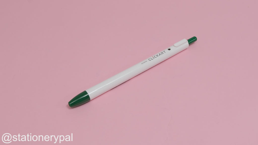 Zebra Clickart Retractable Sign Pen - 0.6 mm - Viridian