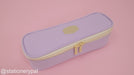 Pastel Zippered Large Pencil Case - Purple