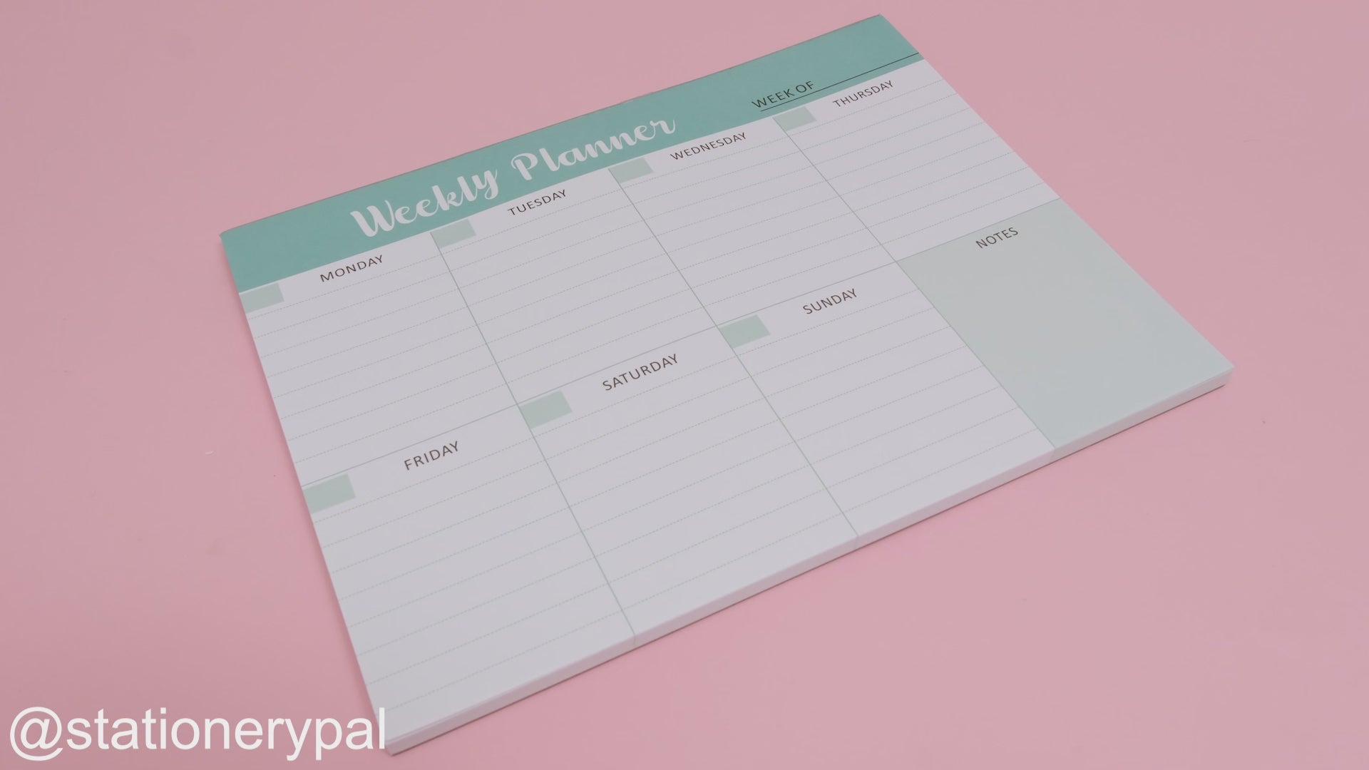 Weekly Planner Notepad - C