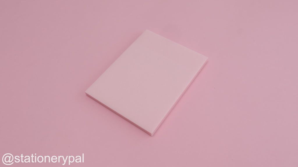 Transparent Shimmering Sticky Notes - Large - Pink