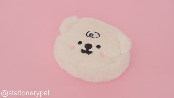 Plushy Bear Coin Purse - White