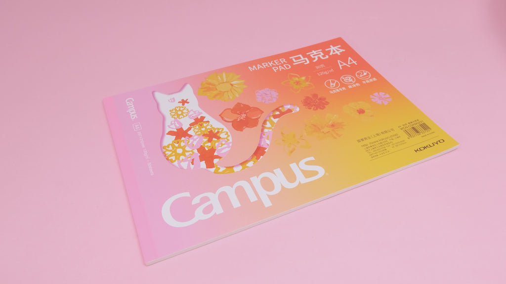 Kokuyo Campus Marker Pad - Pink - A4