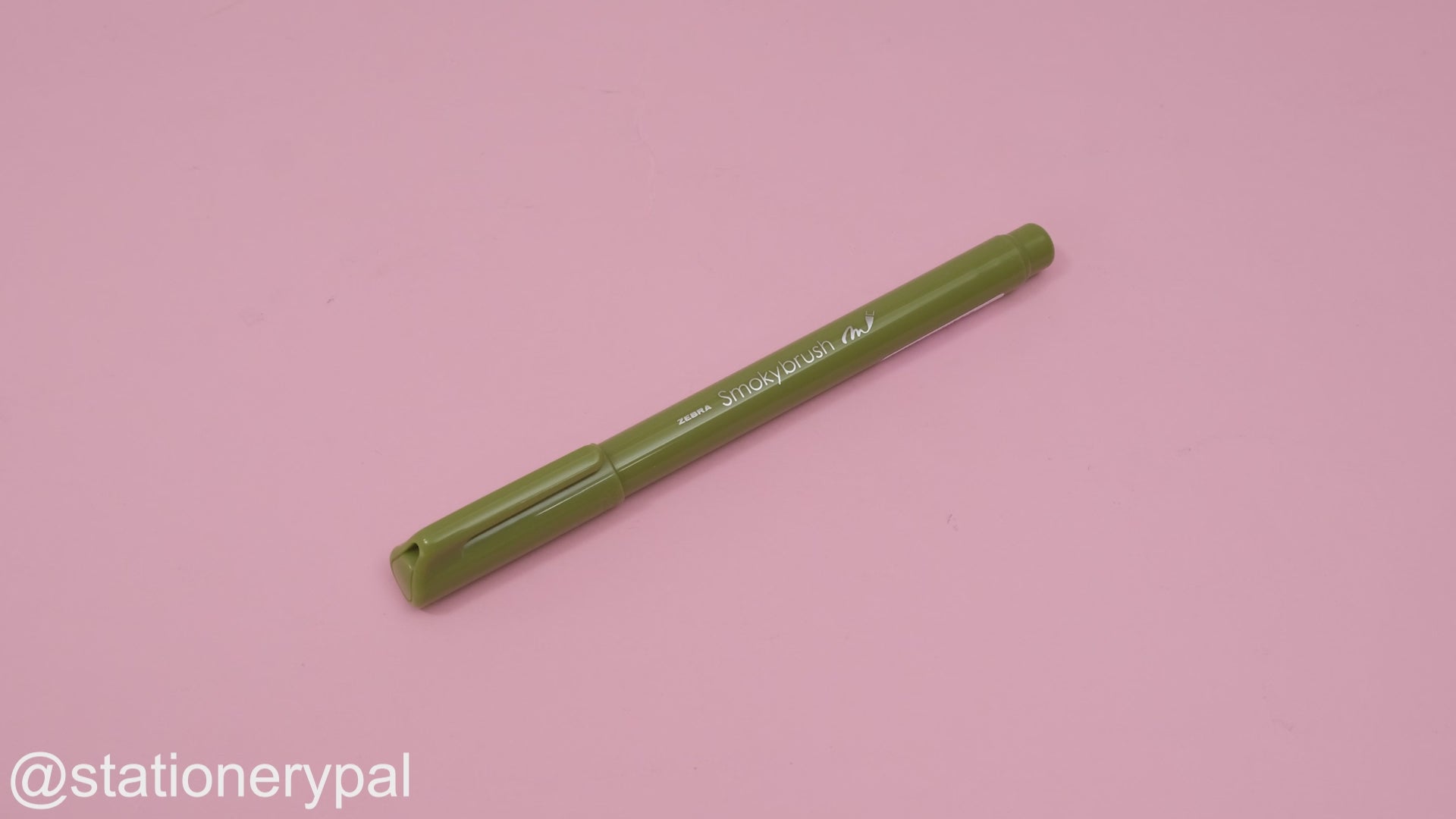 Zebra Smoky Brush Pen - Olive Green