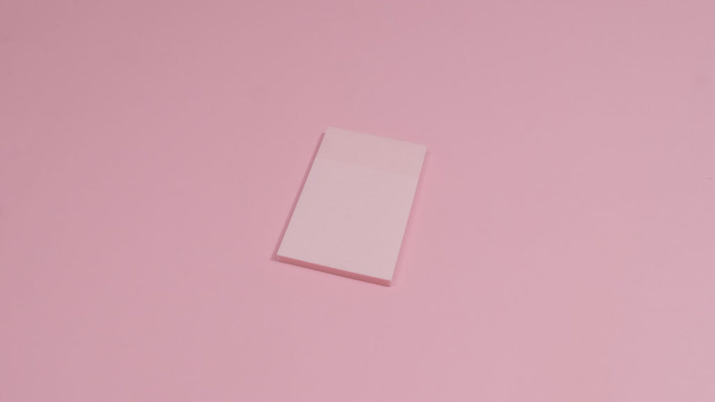 Transparent Shimmering Sticky Notes - Small - Pink