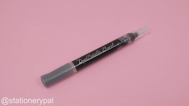 Pentel Dual Metallic Brush Pen - Silver