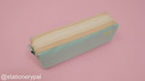 Double Layer Pencil Case - Blue Green