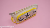 Kokuyo Pouch Type Panda Pencil Case - Yellow