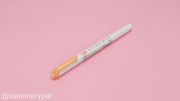 Zebra Mildliner Double-Sided Highlighter - Fine / Bold - Mild Orange