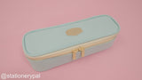 Pastel Zippered Large Pencil Case - Green