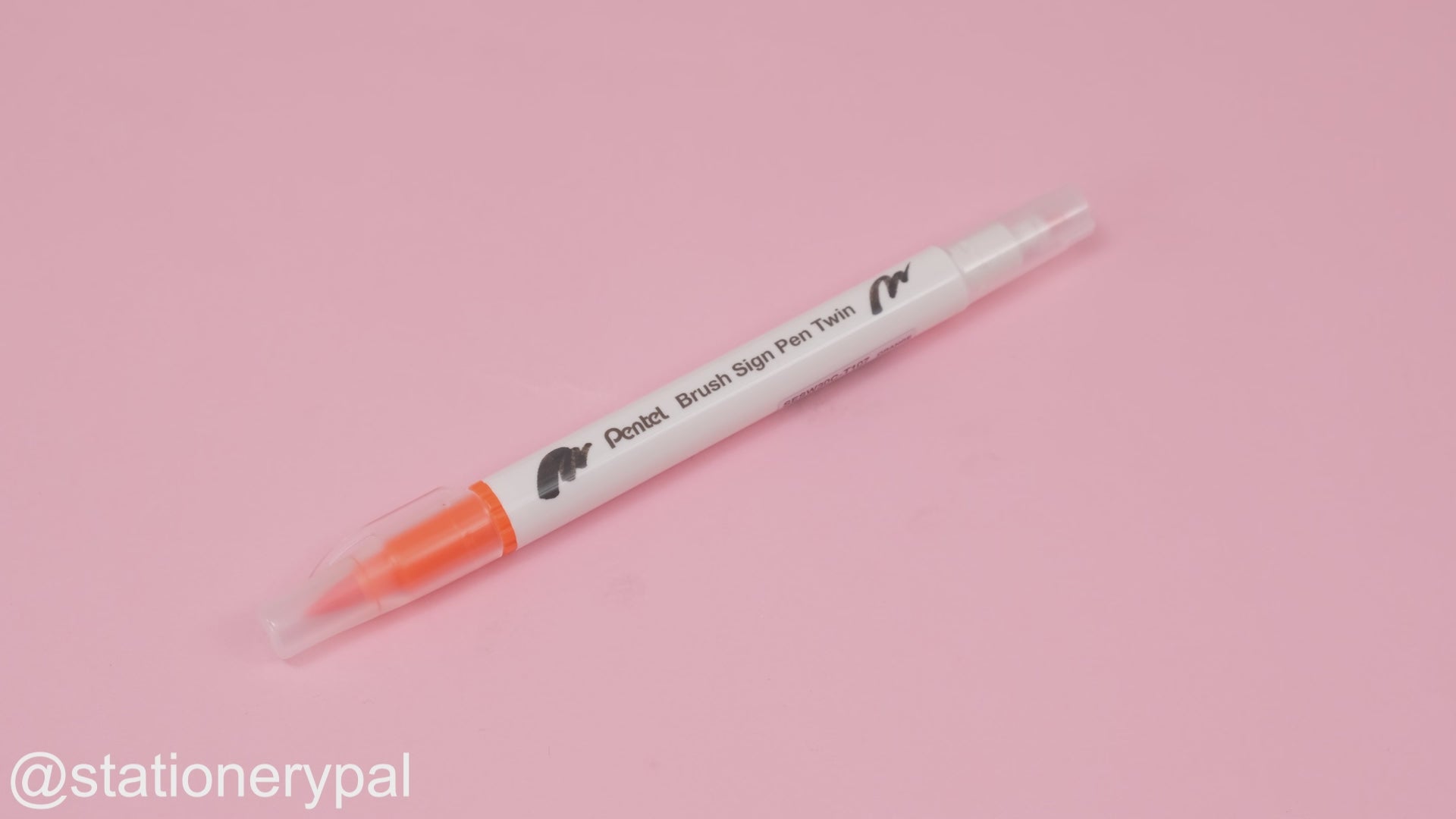 Pentel Brush Sign Pen Twin – Orange