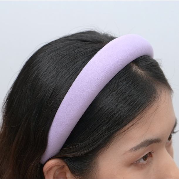 Cream Purple Headband