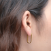 Gold Orla Midi Vermeil Hoop Earrings