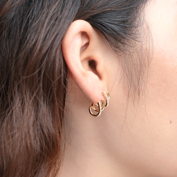 Horn Stud Earrings
