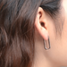 Silver Orla Midi Vermeil Hoop Earrings