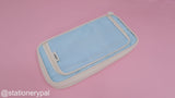 Handheld Macaron Color Pencil Case - Blue