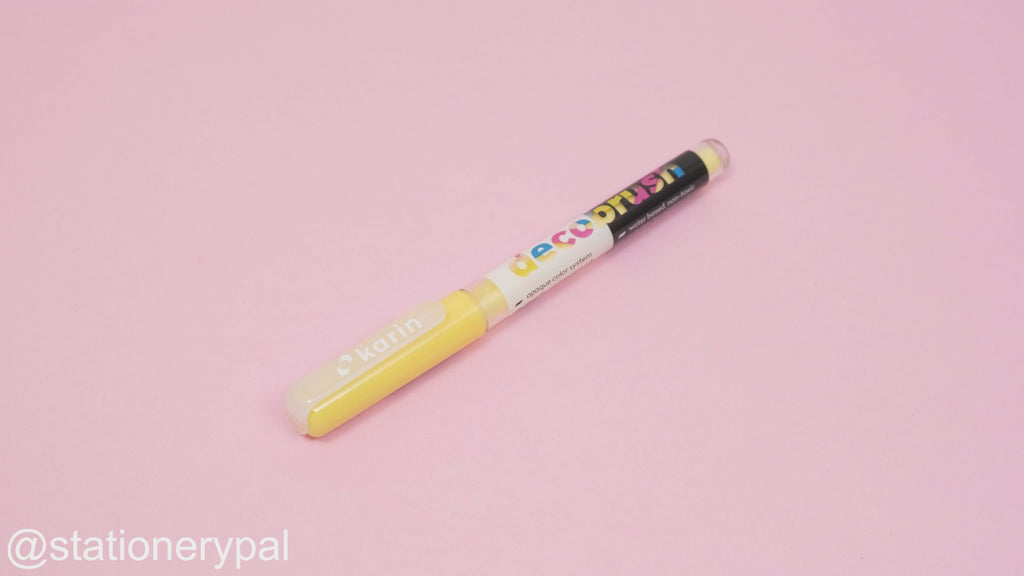 Karin Pigment Deco Brush Marker - Pastel Yellow 100U