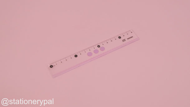 Sakura Line Ruler - 18 cm - Purple